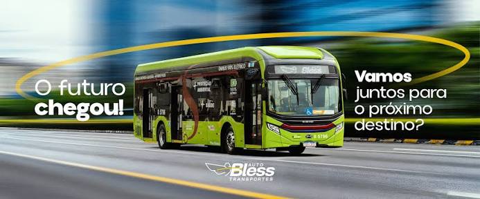 Ônibus elétricos da Auto Bless em carregamento